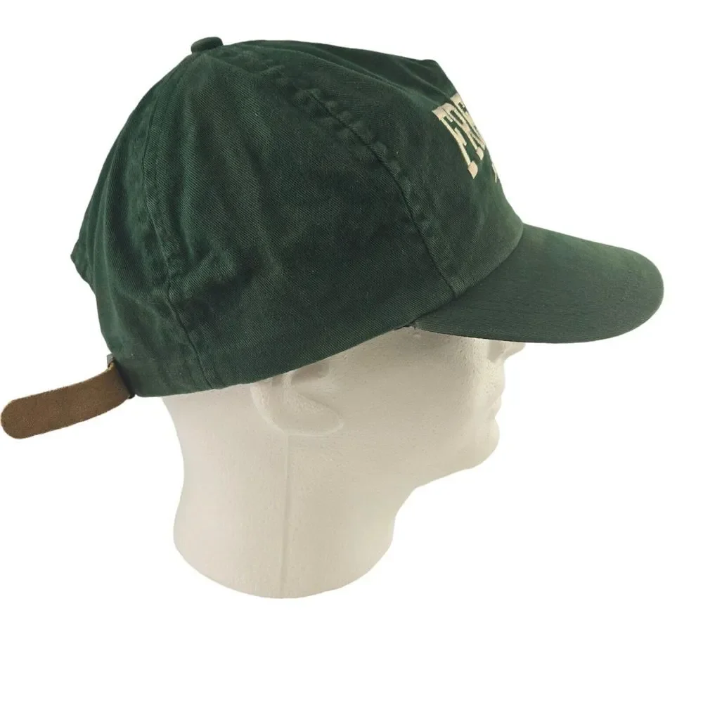 Vintage Colorado Sports Fremont Green Leather Strap Adjustable‎ One Size Cap